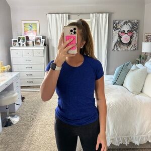 Lululemon Athletica Royal Blue Short Sleeve Tee